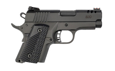 Baby Rock, 1911, Semi-automatic, Metal Frame Pistol, Compact, 9MM, 3.1" Barrel, Parkerized Finish, Black, G10 Grips, Adjustable Sights, 10 Rounds, 1 Magazine 56639