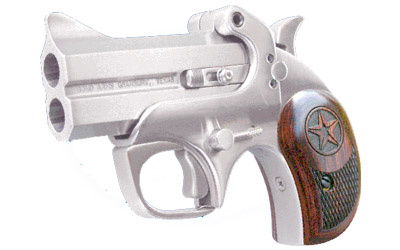 Texas Defender, 22WMR, 3" Barrel, Steel Frame, Stainless Finish, Rosewood Grips, 2Rd, With Trigger Guard, Ambidextrous BATD22MAG