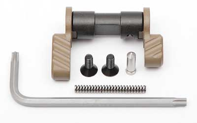 Ambidextrous Safety Selector 2 Lever Kit, Standard and Short Levers, Fits AR Rifles, 90 Degree Throw, Flat Dark Earth Finish 100-009-868