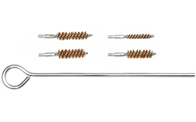 Handgun Range Kit, 9" Rod, 4 Bronze Brushes, Fits 22/357/9mm/40/45 41662