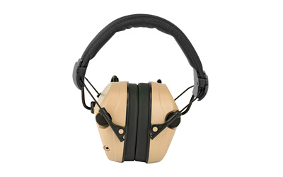 EKREST Earmuff, Electronic Hearing Protector, 26 NRR, Desert Tan 43252