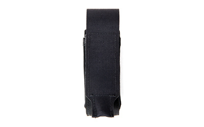 Single Magazine Flap Pouch, Helium Whisper Attachment, Fits (1) Pistol Magazines, Elastic Construction, Black HW-M-PISTOL-1-BK