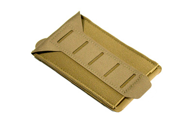 10 Speed, Single Magazine Pouch, Helium Whisper Attachment, Fits (1) AR-15 Magazine, Elastic Construction, Coyote Brown HW-TSP-M4-1-SB-CB