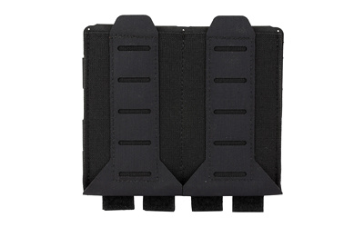 10 Speed, Double Magazine Pouch, Helium Whisper Attachment, Fits (2) AR-15 Magazine, Elastic Construction, Black HW-TSP-M4-2-SB-BK