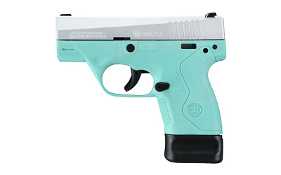 NANO, Semi-automatic, Striker Fired, Sub Compact, 9MM, 3.07", Polymer, Robin's Egg Blue, 6Rd & 8Rd, 2 Mags, 3 Dot JMN9S75