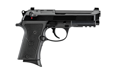 92X RDO FR Compact, Double Action/ Single Action, Semi-automatic, Compact, Metal Frame Pistol, 9MM, 4.3" Barrel, Aluminum, Black Anodized, Polymer Grip, Fixed Sights, Skeletonized Hammer, Manual Safety/Decocker, 15 Rounds, 2 Magazines, Front Picatinny Ra