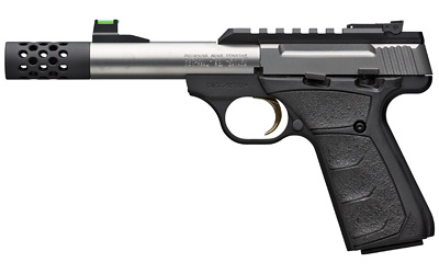 Buck Mark, Plus Micro Bull, Semi-automatic, 22 LR, 4.25" Threaded Barrel, Aluminum Frame, Stainless Slide and Barrel, Picatinny Optics Rail, Fiber Optic Front Sight, 10Rd 051500490