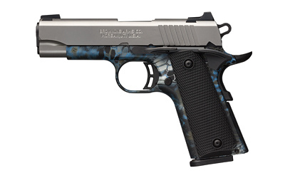 1911-380, Black Label Pro, Semi-automatic, Compact, 380ACP, 3.63, Aluminum, Stainless Steel, Kryptek Neptune Frame, Black Grips, 8Rd 051943492