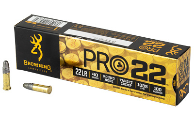 Rimfire, 22 LR, 40 Grain, Lead Round Nose, 100 Round Box B194122101