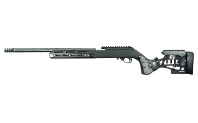 Executive, Semi-automatic Rifle, 22 LR, 20" Proof Research Threaded Barrel, 1/2X28" Thread Pitch, Matte Finish, Black, WOOX Furiosa Chassis with Walnut Inserts, 10 Rounds, 1 Magazine BRO-22-E-W
