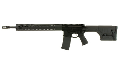 Predator, Semi-Automatic, 556NATO, 18" Fluted 416R Stainless Steel Barrel, 1:8 Twist, Black Finish, 15" SLM MLOK Handguard, Adjustable Gas Block, Magpul MOE Grip & Precision Rifle Stock, Nickle Boron Coated BCG, BRO 3.5 DIT Trigger BRO-PREDATOR-BLK-18