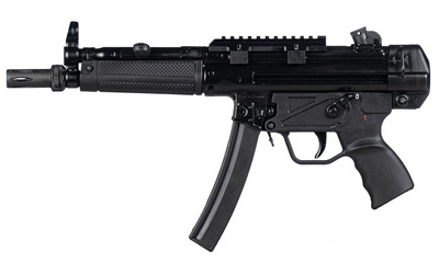 AP5 Base, Semi-automatic Pistol, 9MM, 9" Threaded Barrel, Matte Finish, Black, Adjustable Sights, Manual Safety, 30 Rounds, 1 Magazine, Hard Case, No Sling, Cleaning Kit, Scope Mount, or Muzzle Brake HG6034A-N