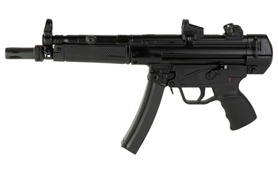 AP5, Semi-automatic, Roller-Lock Action, 9MM, 8.9" Barrel, Black, Shield SMS2 Optic & Mount, 30 Rounds, 2 Magazines HG6034V-N