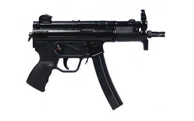 AP5-P Base, Semi-automatic Pistol, 9MM, 5.75" Threaded Barrel, Matte Finish, Black, Adjustable Sights, Manual Safety, 30 Rounds, 1 Magazine, Hard Case, No Sling, Cleaning Kit, Scope Mount, or Muzzle Brake HG6035A-N