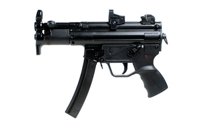 AP5, Semi-automatic, Roller-Lock Action, 9MM, 4.5" Barrel, Black, Shield SMS2 Optic & Mount, 30 Rounds, 2 Magazines HG6036V-N