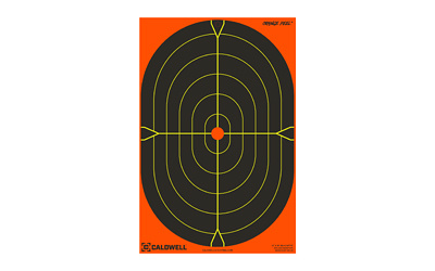 Adhesive Orange Peel Silhouette Target, 12" x 18", Orange/Black, 5-Pack 1175517