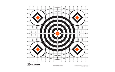 Bullseye Target, 16", Orange/Black, 10-Pack AL1175520
