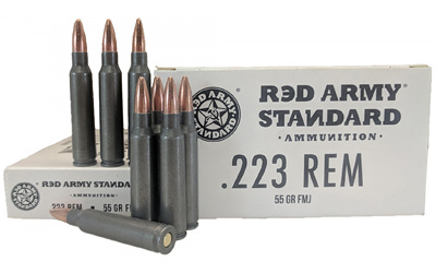 Red Army Standard White, 223 Remington, 55Gr, Full Metal Jacket, 20 Round Box AM3089
