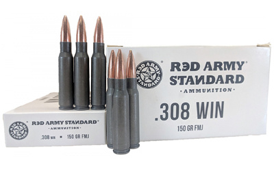 Red Army Standard White, 308 Winchester, 150Gr, Full Metal Jacket, 20 Round Box AM3090