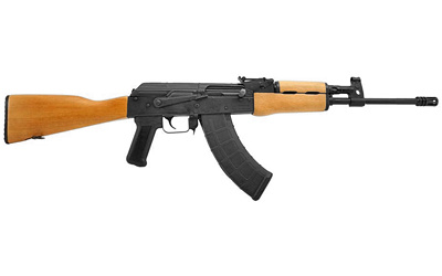Romanian Paratrooper, Semi-automatic, AK-Type, 7.62X39, 16.25" CHF Barrel, 14X1 LH Threaded, Black Finish, Wood Stock, Side Mount Rail for Optics, 30Rd Magazine RI2937-N