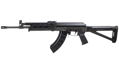 VSKA Ultimak Tactical MOE, Semi-automatic, AK, 7.62X39, 16.5" Barrel with Ultimak Gas Tube, Birdcage Flash Hider, Black, Magpul MOE Grip and Fixed Stock, Combination Front Sight/Gas Block, 30 Rounds, 1 Magazine RI4378-N