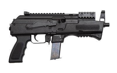 AK-9, Semi-automatic Pistol, 9MM, 6.3" Barrel, Steel Receiver, Black Finish, 10Rd, 2 Mags, Blow Back System 500.167