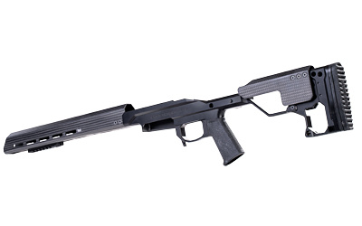 Modern Precision Rifle Chassis, Black Andodized, Fits Remington 700 Short Action, 14" M-Lok Forend 810-00001-00