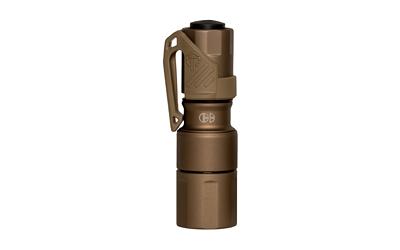 MCH Micro, Mission Configurable Handheld, Everyday Carry, Flashlight, 1200 Lumens, Accepts 18350 and CR123A Batteries Single Output, Aluminum, Anodized Finish, Flat Dark Earth, Includes 18350 Battery, Charger and Pocket Clip MCH 2.0-EDC-DF-P-350 FDE
