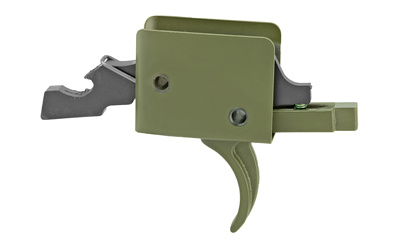 Match Trigger, Single Stage, Curved,Fits Small Pin AR, OD Green 91501ODG