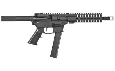 Banshee 100, Semi-automatic Pistol, 10MM, 8" Barrel, 1:16 Twist, Aluminum Frame, Black Finish, 30Rd Glock Magazine, CMMG Pistol Tube, SV Brake, Threaded .578-28, CMMG M-LOK RML7 Handguard, A2 Pistol Grip, Ambi Sling Plate 10A42CB