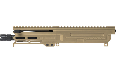 DISSENT, MK4, Complete Upper Receiver, 5.56NATO, 6.5" Threaded Barrel, 1/2x28, CMMG Zeroed Linear Compensator, Cerakote Finish, Coyote Tan, M-LOK Free Float Handguard, Fits AR-15 Lower Receiver, Includes 1913 Picatinny Rail End Plate 55B9331-CT