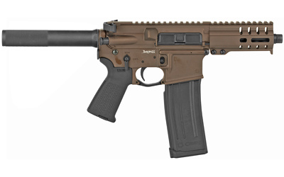 Banshee 300, Mk4, Semi-automatic, 9mm, AR, 5" Barrel, Threaded 1/2x28, Thread Protector, Midnight Bronze Cerakote Finish, Magpul MOE Pistol Grip, Pistol Tube, RML4 M-Lok Handguard, 30Rd PT-94A179C-MB