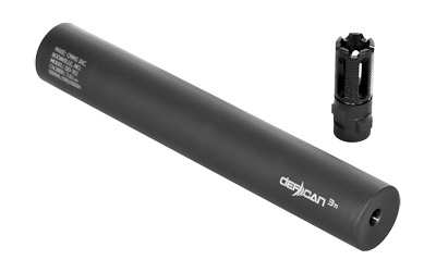 DEFCAN 3Ti, Suppressor, 7.62MM, Titanium, Black Finish, Quick Detach, Includes Mount QD-762