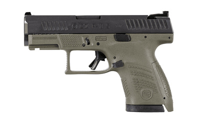 P-10 S, Striker Fired, Semi-automatic, Polymer Frame Pistol, Sub-compact, 9MM, 3.5" Barrel, Nitride Slide Finish, OD Green, 3 Interchangeable Backstraps, Fixed Sights, Integrated Trigger Safety, 10 Rounds, Reversible Magazine Catch 81565