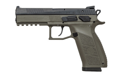 P-09, Double Action/Single Action, Semi-automatic, Polymer Frame Pistol, Full Size, 9MM, 4.54" Barrel, Nitride Slide Finish, OD Green, 3 Interchangeable Backstraps, Fixed Sights, Swappable Safety/Decocker, 21 Rounds 89268