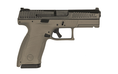 P-10 C, Striker Fired, Semi-automatic, Polymer Frame Pistol, Compact, 9MM, 4.02" Barrel, Nitride Slide Finish, Flat Dark Earth, 3 Interchangeable Backstraps, Fixed Sights, Integrated Trigger Safety, 15 Rounds, Reversible Magazine Catch 89532