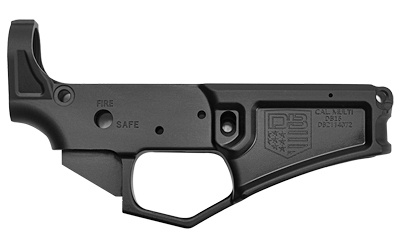 DB15 Black Gold, AR-15 Lower Receiver, Stripped, Anodized Finish, Black Color, Forged Aluminum, Multi-Caliber DB15BGR-LOWER