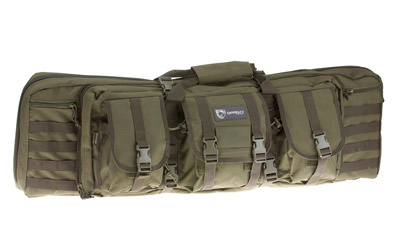 Double Gun Case, Dbl Rfl Cs, OD Green, 600D Polyester, 42" 12-323GR