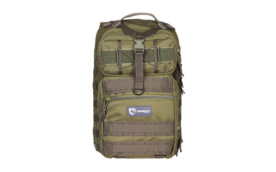 Atlus Backpack, 600 Polyester, 19"x11"x10", Green 14-308GR