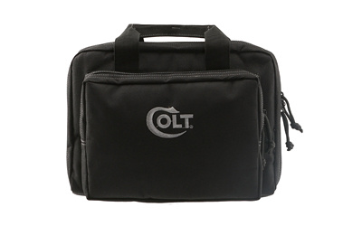 Colt, Double Pistol Case,  5 Internal Magazine Holders, Black C12-315BL