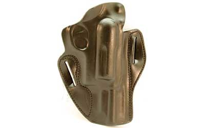 Speed Scabbard Belt Holster, Fits .38 Special Bodyguard With Laser, Right Hand, Black Leather 002BAU8Z0