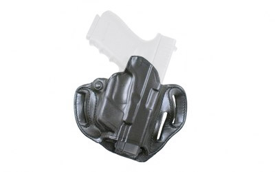 Speed Scabbard Belt Holster, Fits Glock 17/19 with Crimson Trace Lightguard, Right Hand, Black Leather 002BAX8Z0
