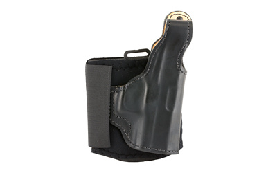 Die Hard Ankle Holster, Fits Glock 43, Right Hand, Black Leather 014PC8BZ0