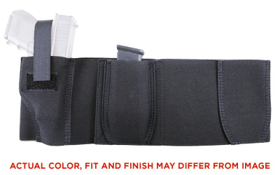 060, Elastic Belly Band, Belly Hlstr, Fits Extra Large, 44-50, Ambidextrous, Black Nylon 060BJG4Z0