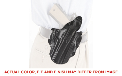 1CL, Scabbard (Cocked & Locked), Belt Holster, Fits 1911, Left Hand, Black Leather 1CLBBF9Z0