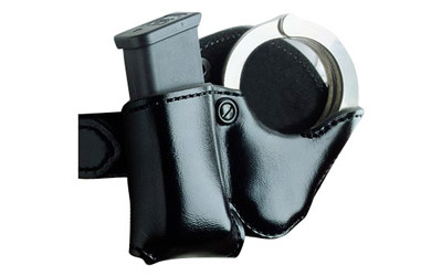 Double Play Magazine Pouch and Handcuff Case, Fits SR 9/40, Ambidextrous, Black Double Play Magazine Pouch and Handcuff Case, Fits SR 9/40, Ambidextrous, Black