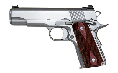 Pointman Carry, 1911 Carry Pistol, 45ACP, 4.25" Barrel, Steel Frame, Stainless Finish, Wood Grips, Fiber Optic Fixed Sights, Thumb Safety, 7Rd 01843