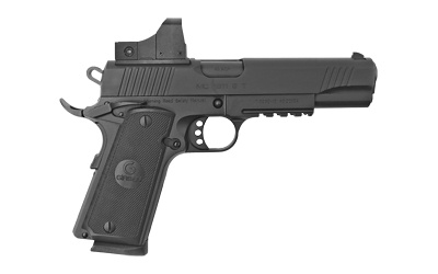 MC1911S, Optics Ready, Semi-automatic, 1911, Full Size, 45ACP, 5" Barrel, Steel Frame, Black Finish, Synthetic Grips, Ambidextrous Safety, Extended Beavertail, Accessory Rail, Fixed Sights, Optics Adapter Plate, 8Rd GIRSMC1911S45ACPTV