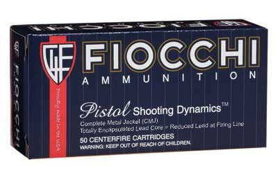 Fiocchi Centerfire Pistol, 40S&W, 180 Grain, Copper Metal Jacket 40SWDCMJ