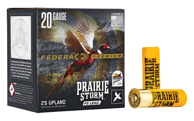 Premium, Prairie Storm, 20 Gauge 2.75", FS Lead, #6, 1 oz, 25 Round Box PFX204FS6
